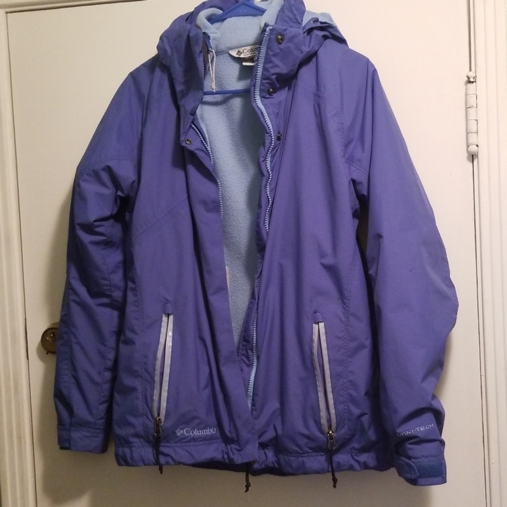 Blue Colombia double layered winter jacket.